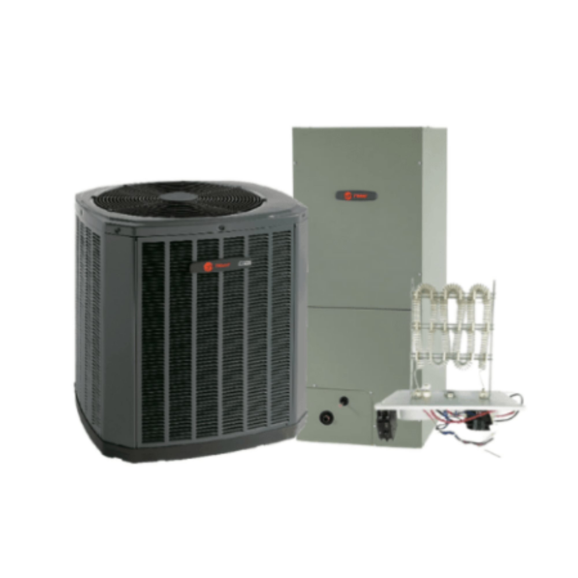 Heat pump with electric strip