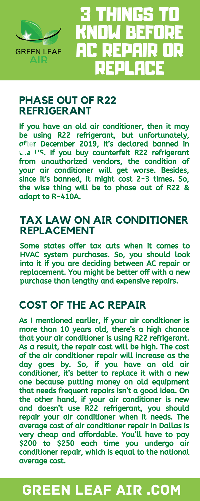 3 Things to Know Before AC Repair or Replace