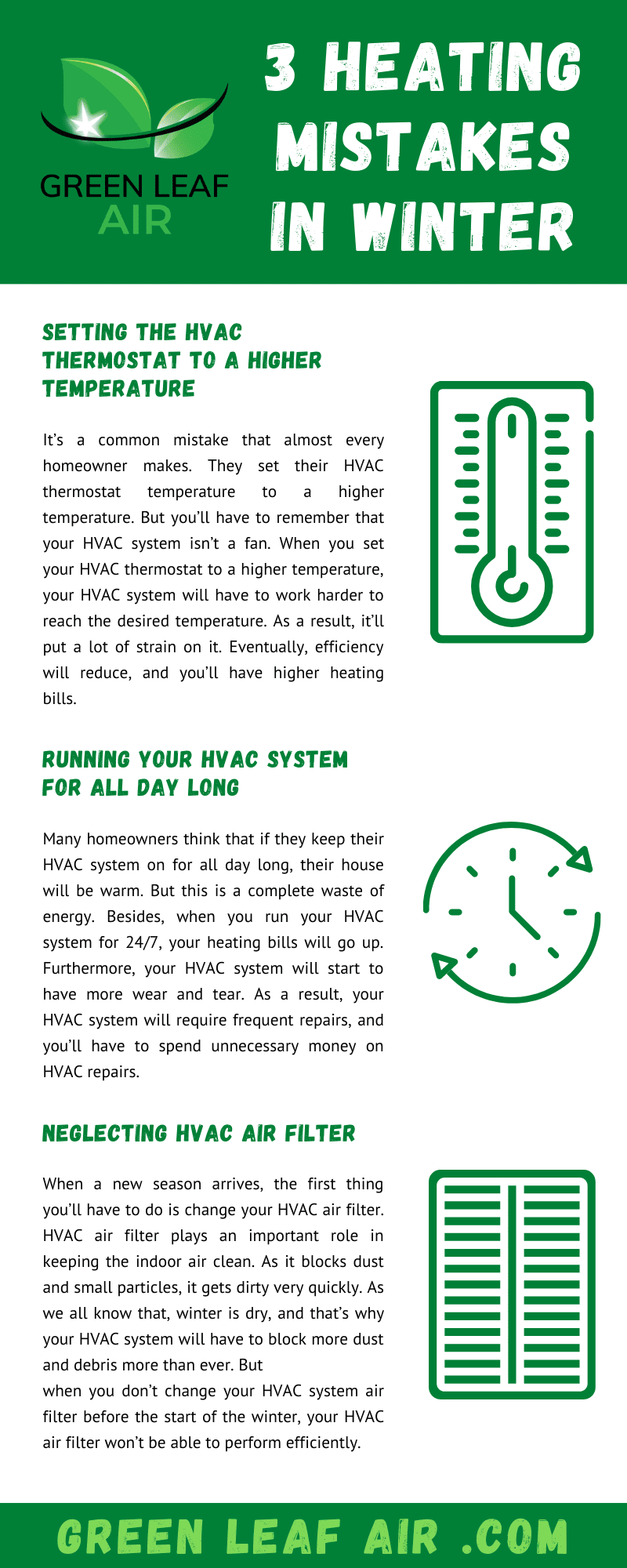 3 Heating Mistakes in Winter