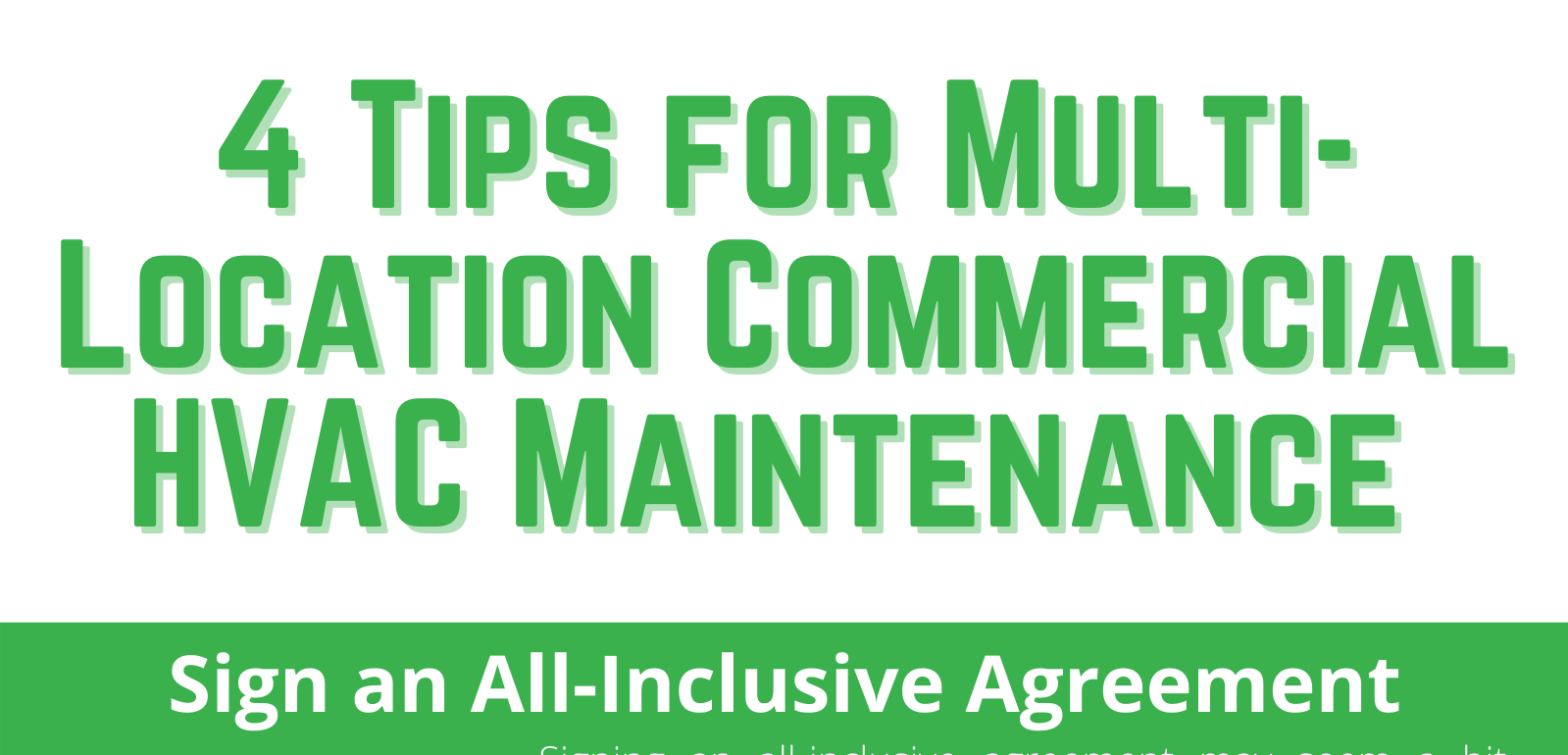 4 Tips for Multi-Location Commercial HVAC Maintenance