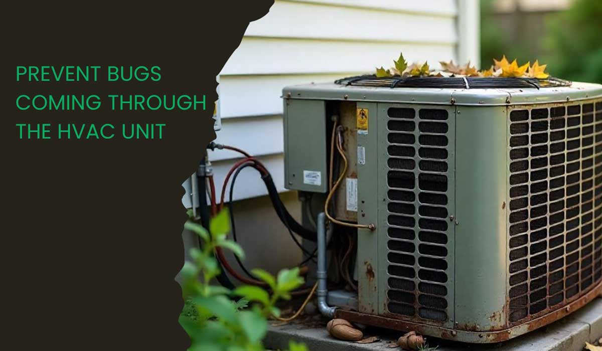How To Prevent Bugs Coming Through The HVAC Unit?