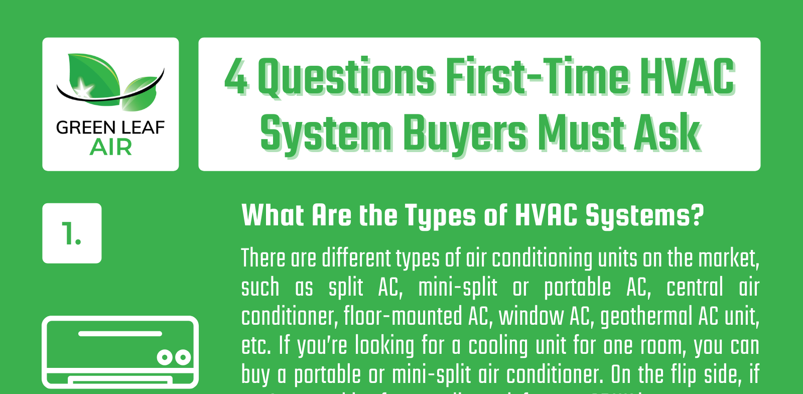 4 Questions First-Time HVAC System Buyers Must Ask