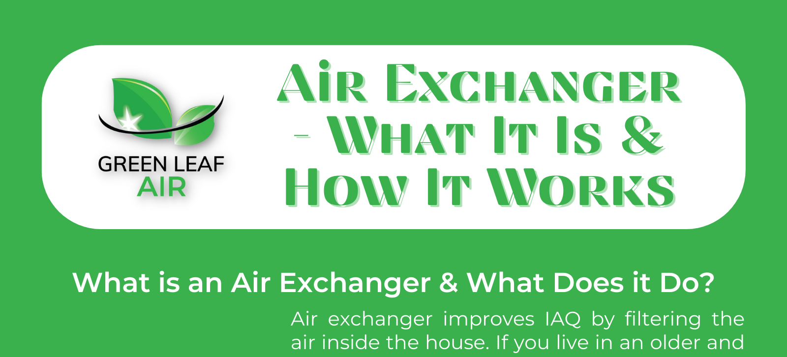Air Exchanger – What It Is & How It Works