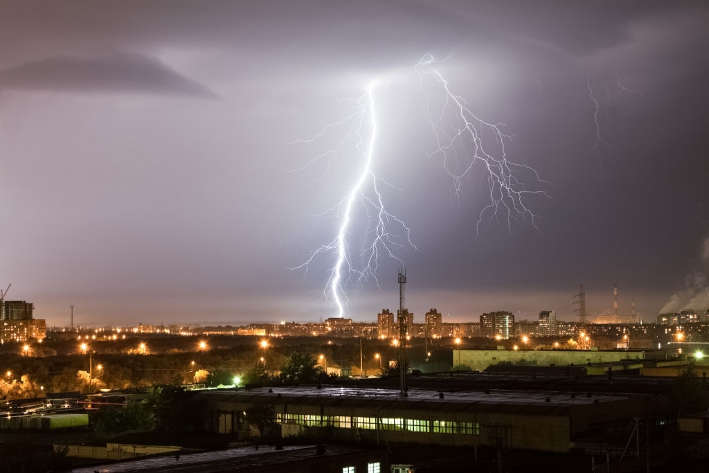 Lightning Strike in Cities
