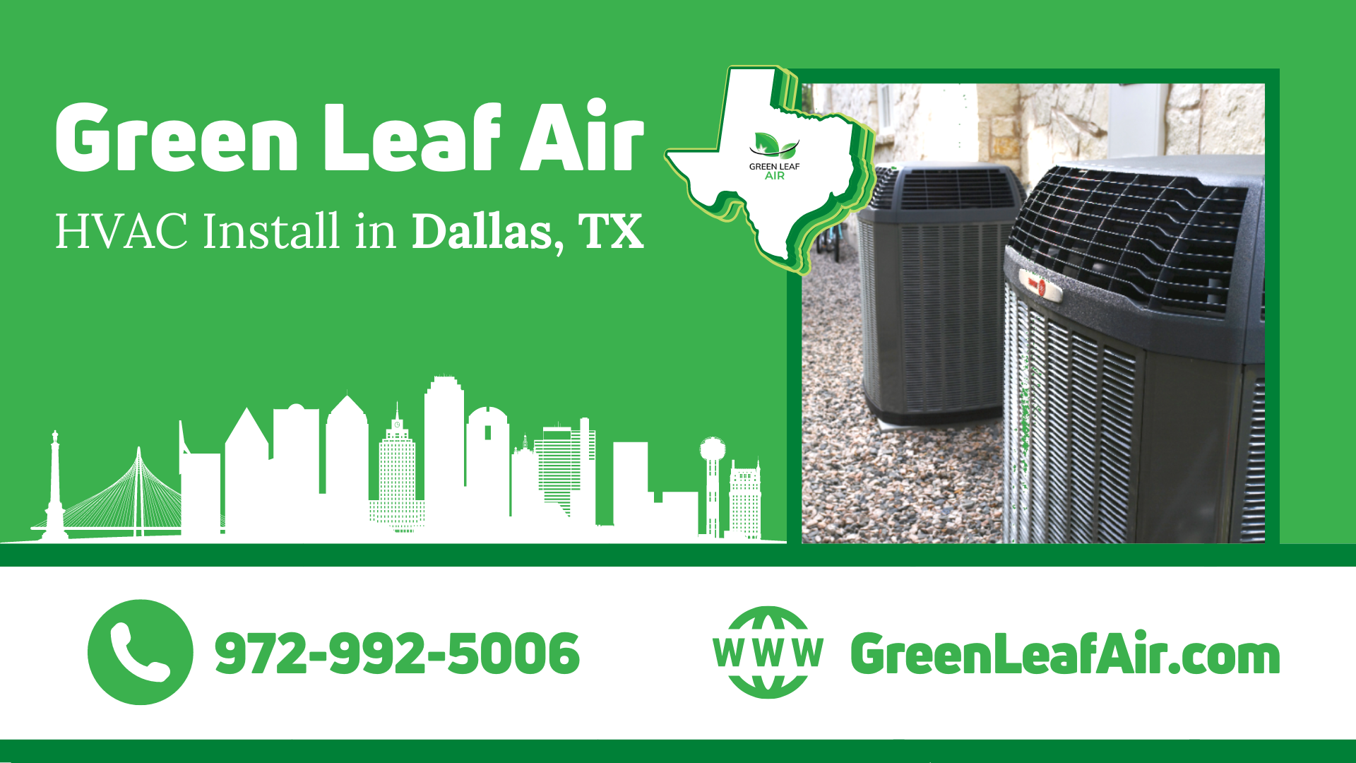Green Leaf Air — HVAC Install in Dallas, Texas