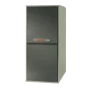 Trane indoor gas furnace unit isolated on a transparent background.