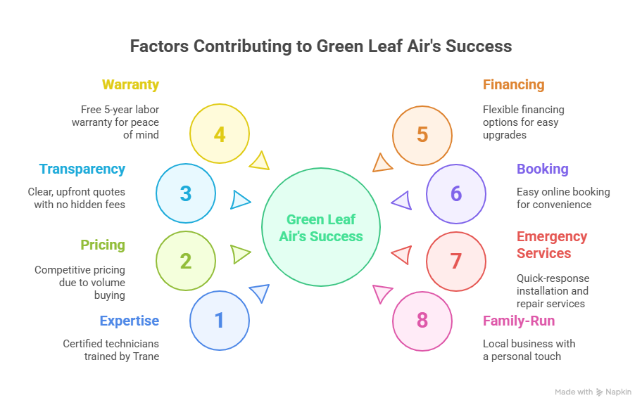 Factors Contributing to Green Leaf Air's Success