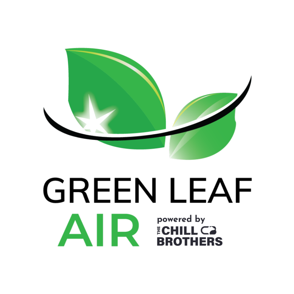 Green Leaf Air logo with white border